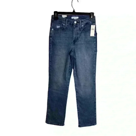 GOOD American Good Legs Straight With Split Back Pockets in Indigo127  Size 2/26 - Picture 2 of 9